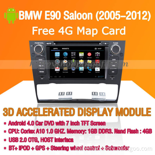 Android Car DVD Player GPS Navigation Wifi 3G BMW E90 2005-2012 Bluetooth Touch Screen